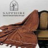 "Luxury Velvet Shawl for Men – Sapphire Winter Collection"