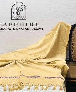 "Buy Sapphire Velvet Shawl for Men – Warm Winter Style"