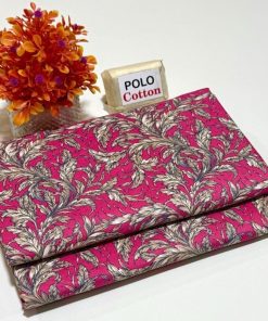 Design 211 – Women’s 2 Piece Allover Cotton Unstitched Summer Suit with Fresh Prints