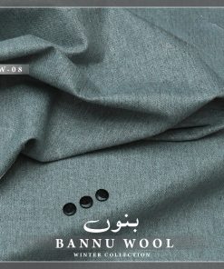 Heavyweight Bannu wool unstitched fabric for men’s winter suits – thick and warm textile from Faisalabad