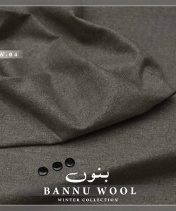 Warm touch Bannu wool unstitched fabric for men’s winter suits – 4-meter length with soft texture