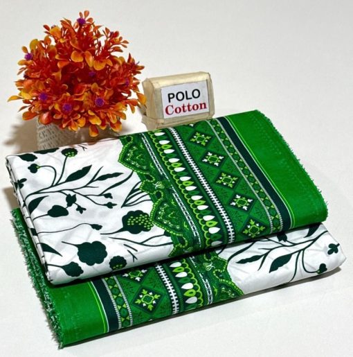 Trendy floral 2 piece cotton outfit for ladies in summer