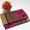 Women's 2 piece summer cotton suit with floral printed shalwar kameez