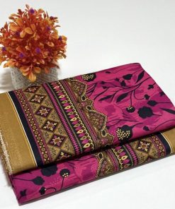 Women's 2 piece summer cotton suit with floral printed shalwar kameez