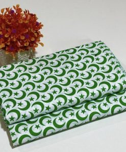 Women’s 2 Piece Green White Allover Printed Cotton Suit for 14 August – Design 235