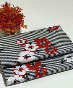 Design 243 – Women’s 2PC Allover Cotton Summer Suit with Printed Fabric