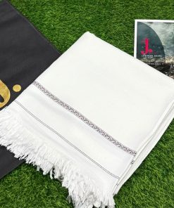 Junaid Jamshed Men’s Classic White Wool Shawl for Winter – Elegant Pakistani Shawl