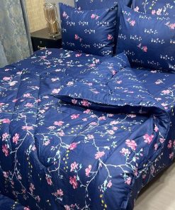 Printed 6 Pcs Vicky Razai Set King Size Bedding