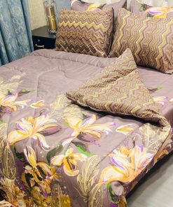 King Size Vicky Razai Set with Elegant Floral Print