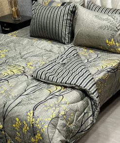 Elegant Floral Printed King Size Bedding Collection