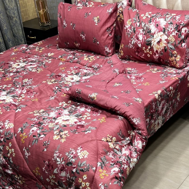 Luxury 6 Piece Vicky Comforter Set for Double Bed