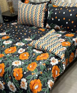 Soft Cotton Printed Bedding Set 6 Pcs King Size