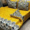 Double Bed Printed Bedding Set with 4 Pillow Covers
