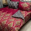 Vibrant Printed Bedsheet with Pillow Covers and Razai