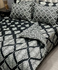 Cozy King Size Bedding with Printed Comforter