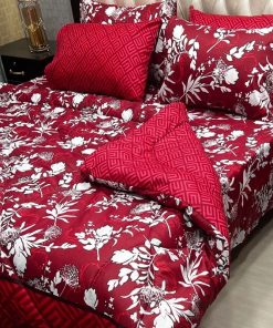 Vicky King Size Razai Set with Printed Bedsheet