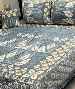 Warm Velvet Jacquard 4PCS King Size Bedsheet | SKU-13