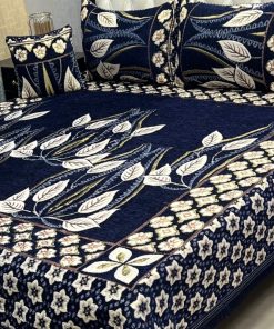 Velvet Jacquard 4PCS King Size Bed Cover Set | SKU-26