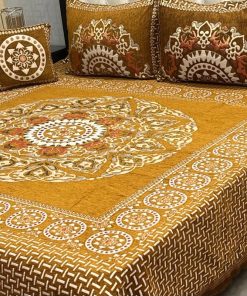 Soft Touch King Size Velvet Jacquard 4PCS | SKU-22