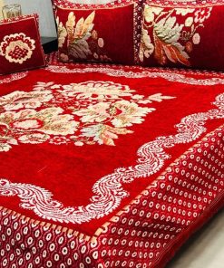 Velvet Jacquard King Size 4PCS Bed Linen Set | SKU-18