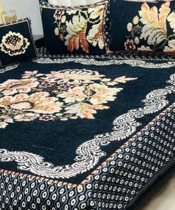 Fine Quality Velvet Jacquard 4PCS Bedsheet | SKU-15