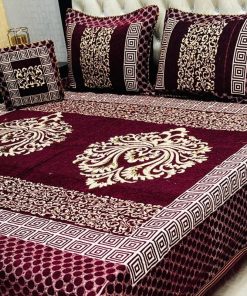 Velvet Jacquard 4PCS King Size Elegant Weave | SKU-34