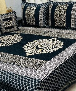 Velvet Jacquard 4PCS King Size Soft Finish | SKU-31