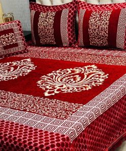 Velvet Jacquard 4PCS King Size Color Guaranteed | SKU-35