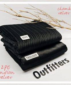 Ladies Indian Chamki Allover Velvet 2PC Suit | IC-07