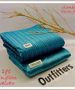 Indian Chamki Allover Velvet 2PC Suit for Women by Jalwa Store