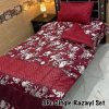 Bright and Warm Single Bed Vicky Razai Set with lightweight 500 GSM quilt, breathable cotton bedsheet, and pillow cover for single bed comfort.