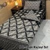 Affordable Single Bed 3 Pcs Razai Set with printed quilt, breathable mix cotton bedsheet, and pillow cover, perfect for home, hostel, or guest room use.