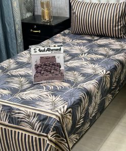 Breathable Mix Cotton Bedsheet for Single Bed