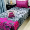 Smooth Texture Mix Cotton Bedsheet with Pillow Covers