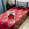 Mix Cotton Single Bedsheet Set with 2 Pillow Covers