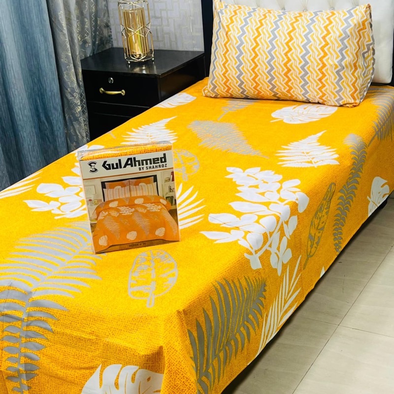 Colorfast Mix Cotton Single Bedsheet Set