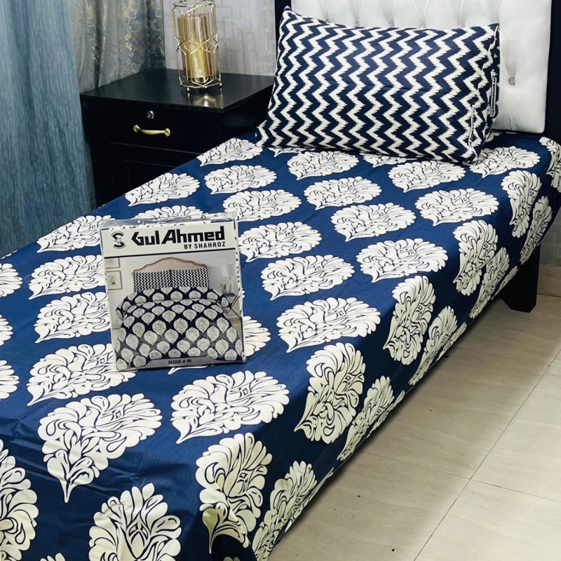 Affordable Mix Cotton Single Pair Bedsheet Set
