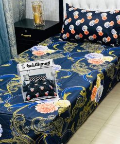 Stylish Mix Cotton Single Bedsheet 4PC Set