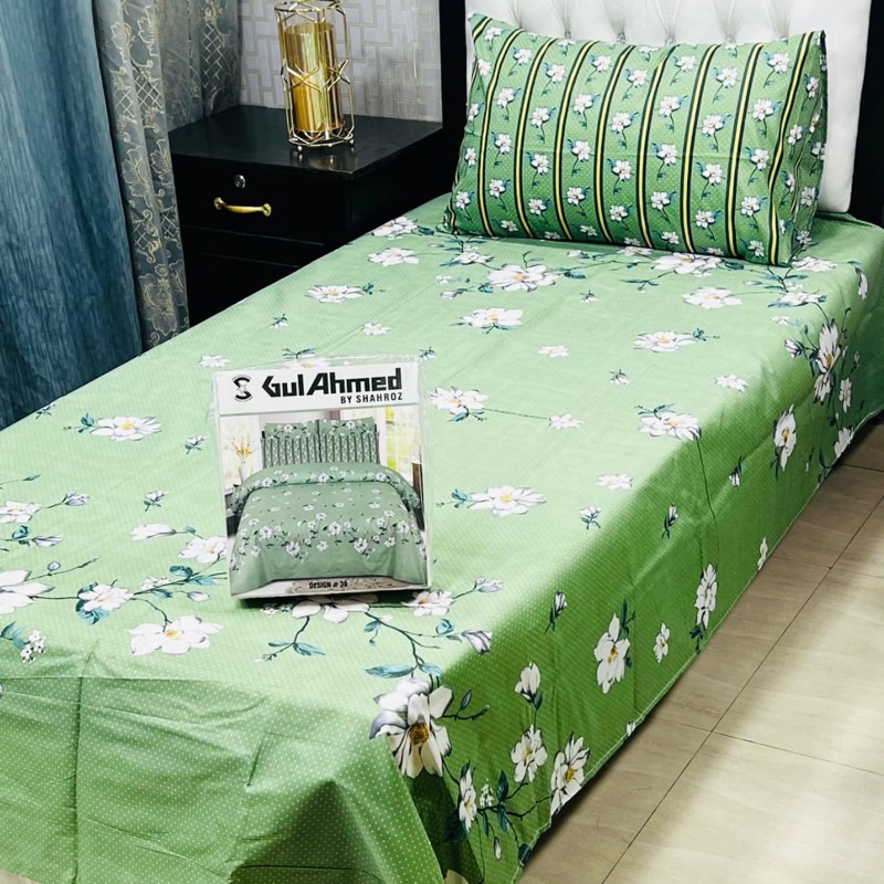 Soft Comfort Mix Cotton Bedsheet for Single Bed