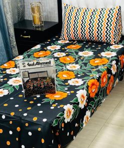 Fine Cotton Blend Single Bedsheet 4PC Set
