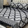 3D crystal cotton bedsheet printed 3pc set