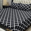 premium printed crystal cotton double bed sheet