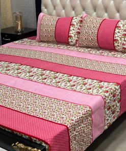 stylish and soft crystal cotton printed bedsheet