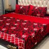 breathable crystal cotton bedsheet with colorful print