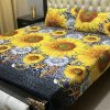 classic 3D design bedsheet in crystal cotton fabric