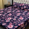 stylish floral 3D crystal cotton bedsheet geometric print 3D cotton bedsheet for modern bedrooms