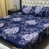 durable stitching crystal cotton bedsheet with 3D design