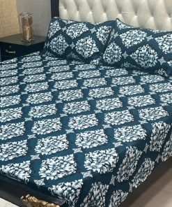 3D digital printed bedsheet made with crystal cotton