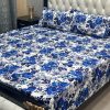 3D crystal cotton bedsheet printed 3pc set