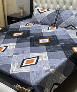 unique 3D printed bedsheet with soft cotton texture comfortable crystal cotton sheet with classic 3D print